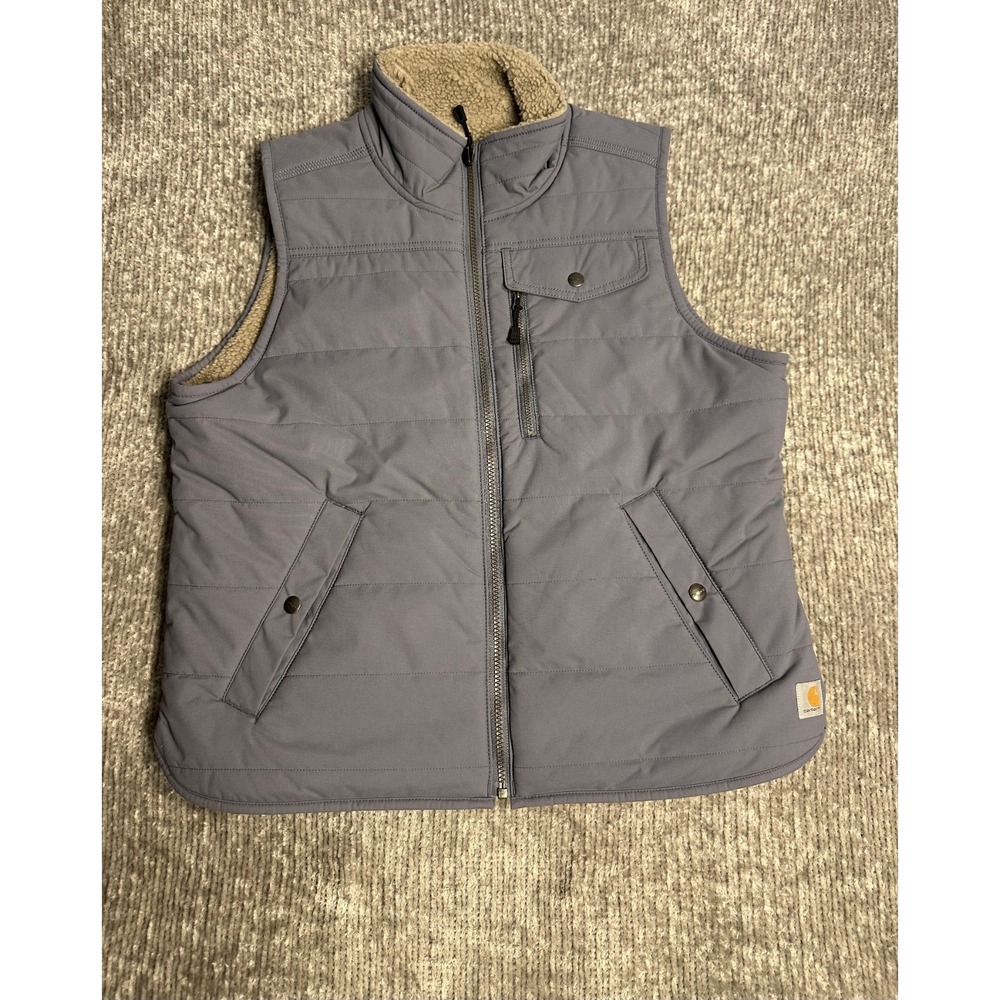 Carhartt Women's Utility Sherpa-Lined Vest - Size L Reversible